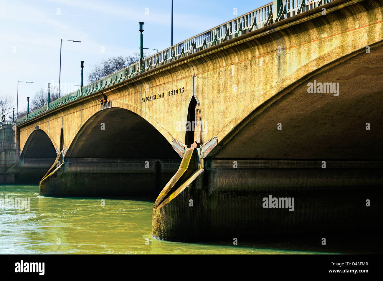 Twickenham Bridge on the River Thames, Greater London, England, UK Stock Photo