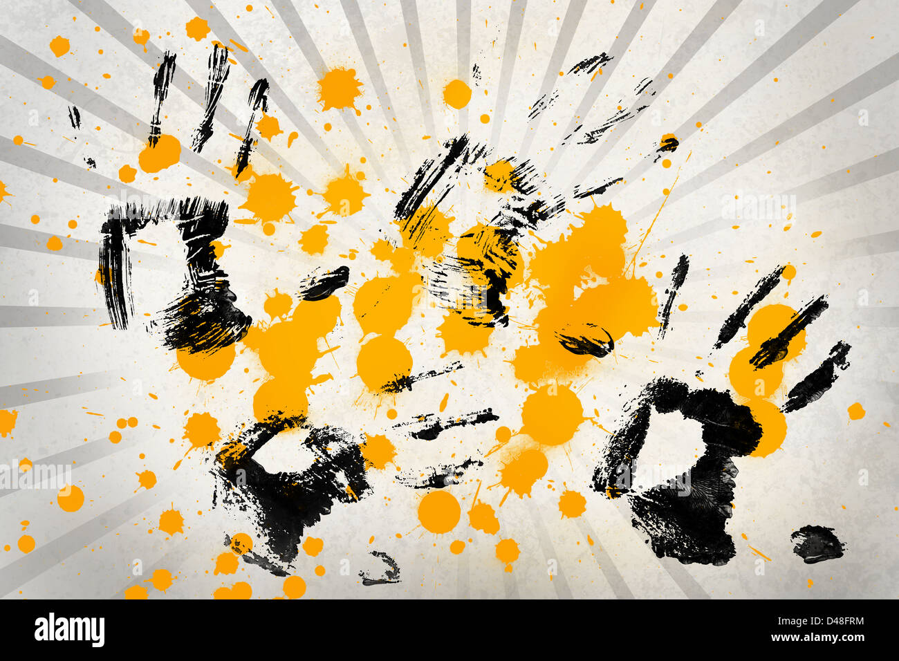 Hand prints paint hi-res stock photography and images - Alamy