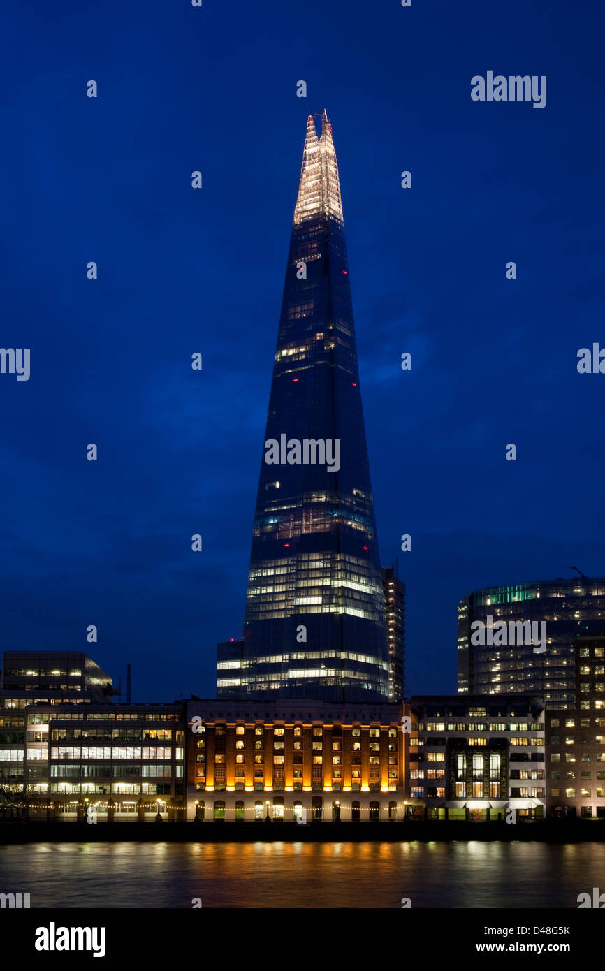 The Shard and River Thames, London, England Stock Photo