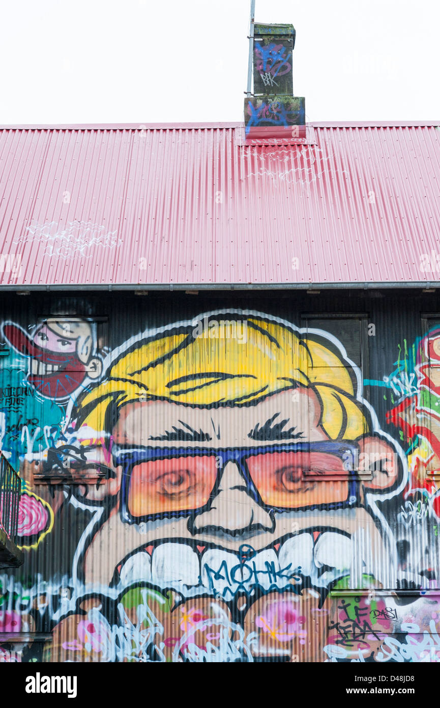 Graffiti covered wall hi-res stock photography and images - Alamy