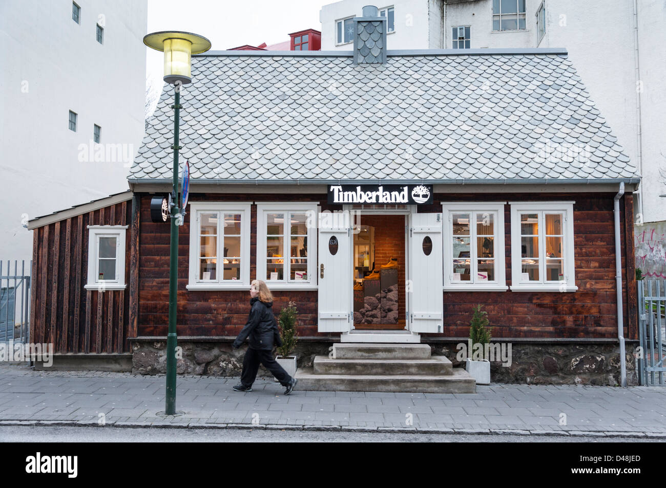 The Timberland clothes shop Reykjavik Iceland Stock Photo - Alamy