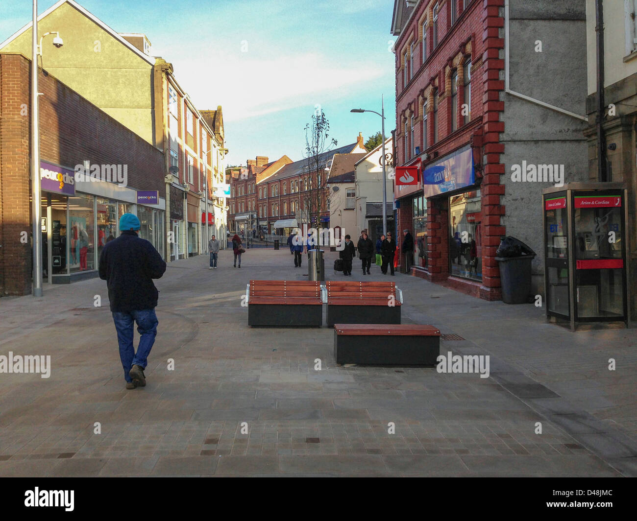 Ammanford town centre, Carmarthenshire, Wales, UK Stock Photo Alamy
