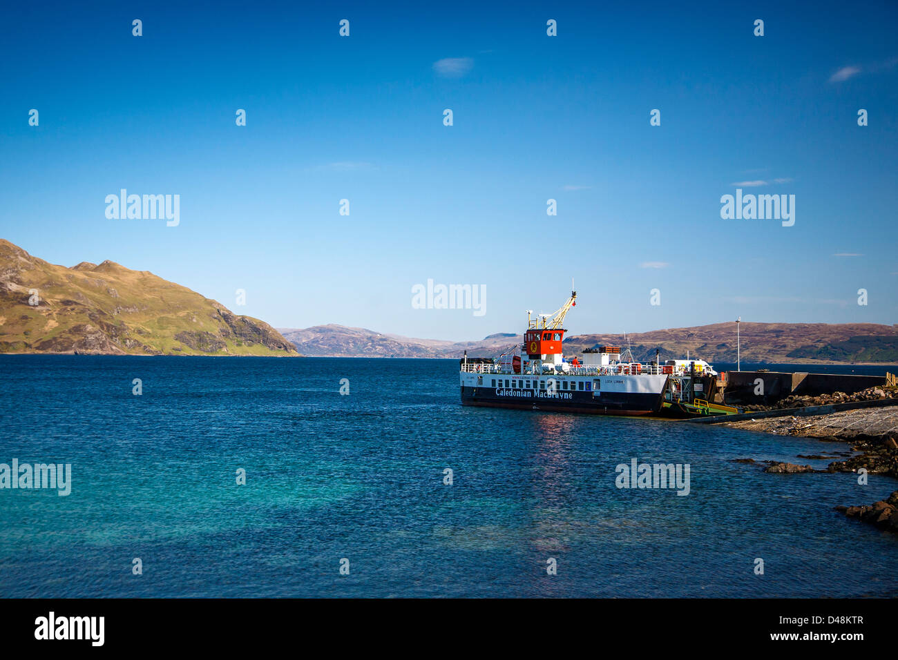 Caledonian macbrayne ferry at Kilchoan, Ardnamurchan, Highlands, Scotland uk Stock Photo