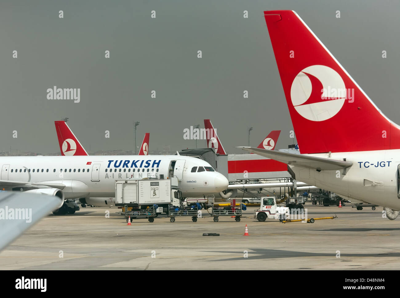 Istanbul, Turkey, Ataturk International Airport, aircraft of Turkish