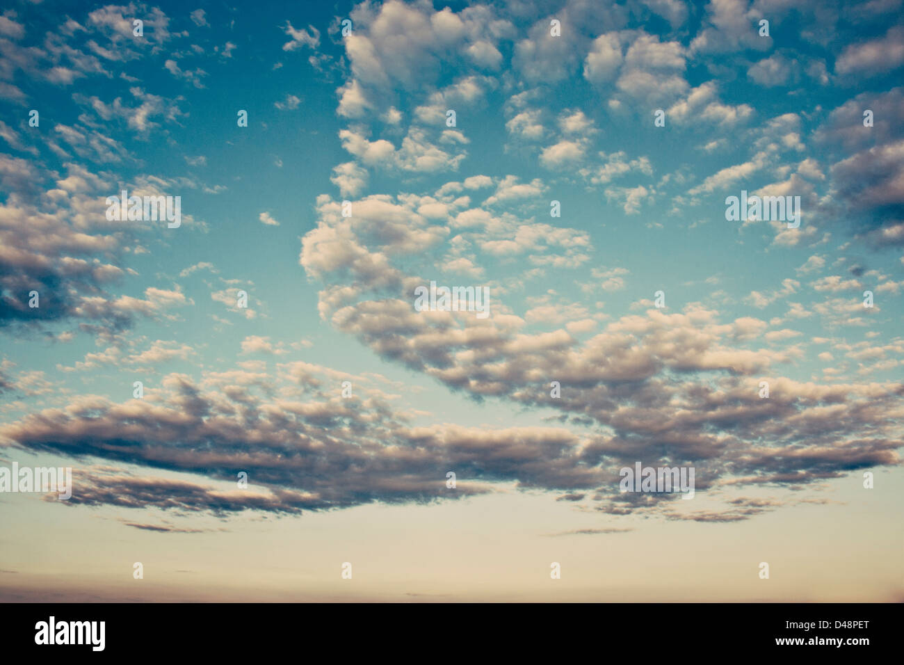 blue sky with white clouds Stock Photo - Alamy