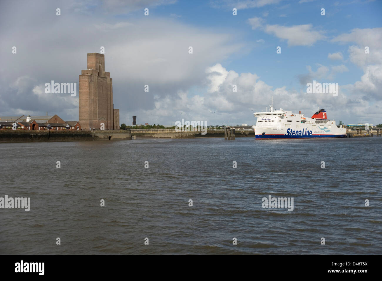 Birkenhead, the Belfast Ferry and Mersey Tunnel Ventilation Shaft
