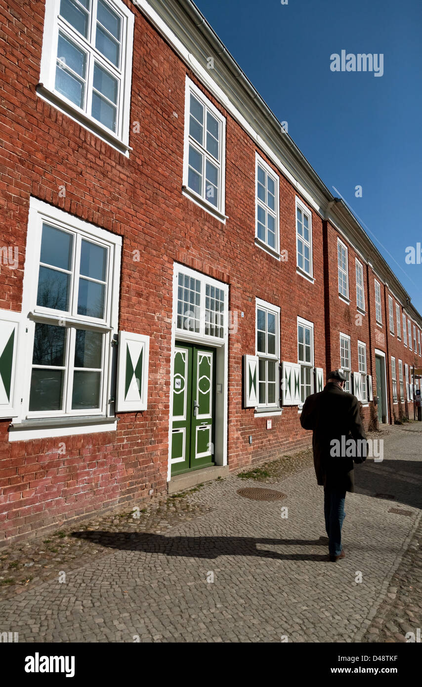Potsdam, Germany, HollaIndian homes in the neighborhood Stock Photo