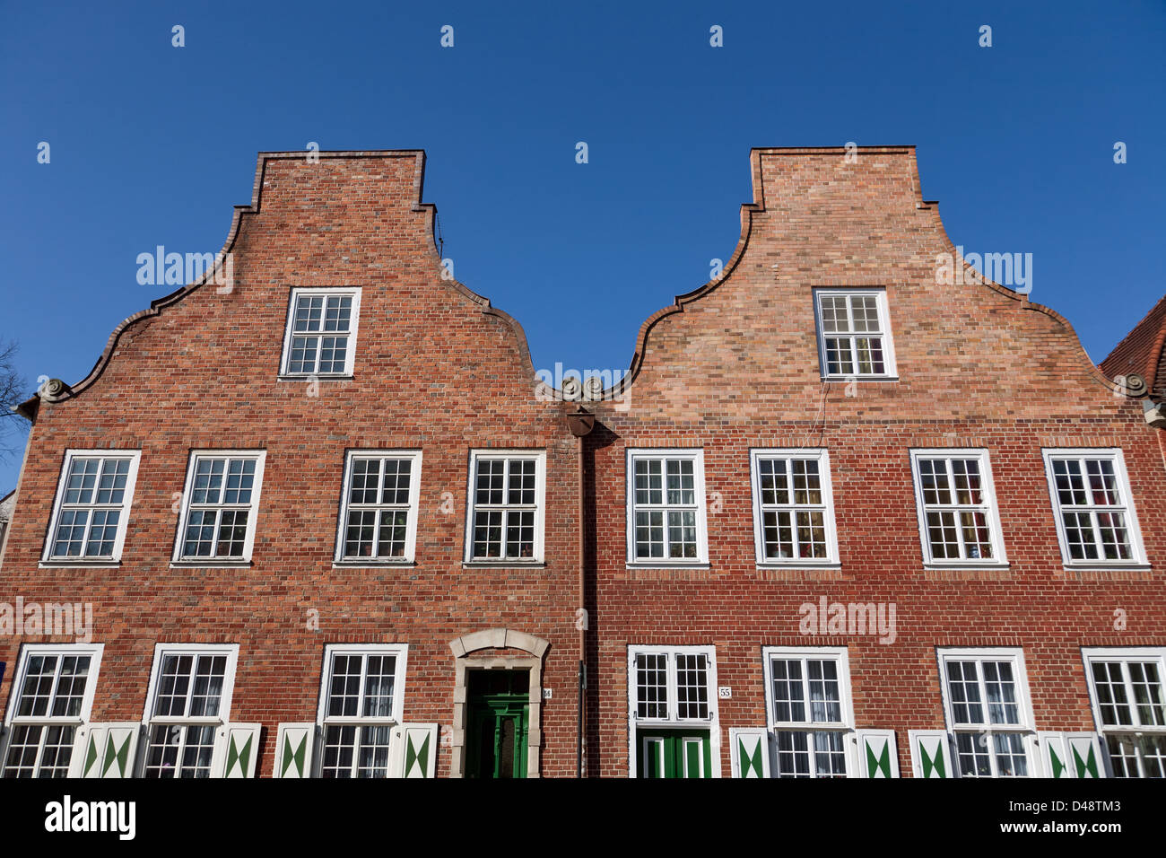 Potsdam, Germany, HollaIndian homes in the neighborhood Stock Photo