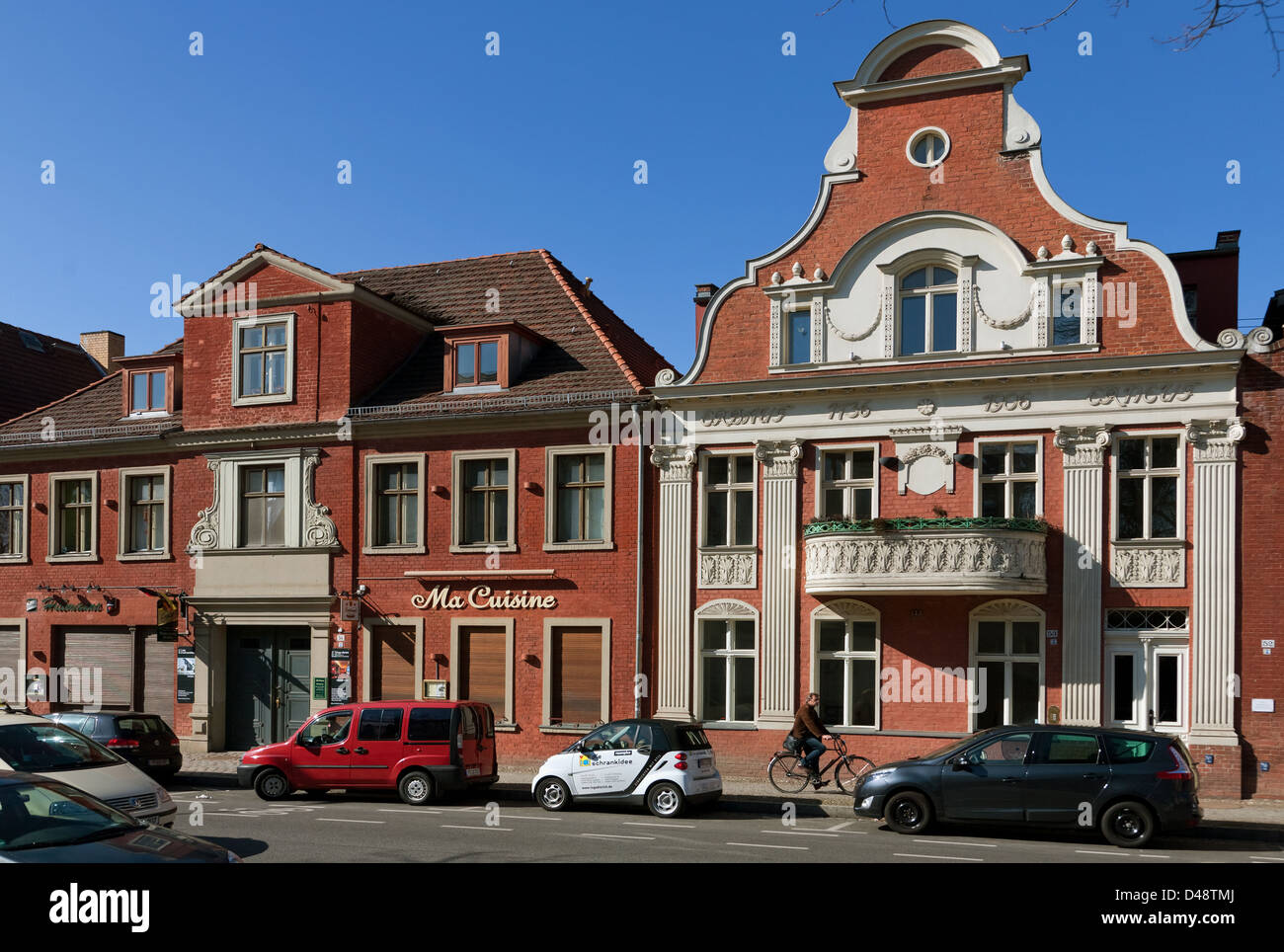 Potsdam, Germany, HollaIndian homes in the neighborhood Stock Photo