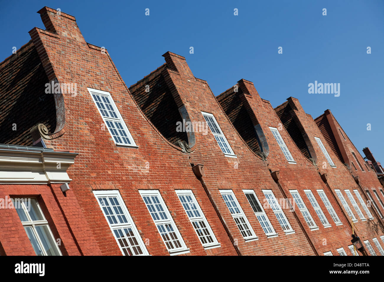 Potsdam, Germany, HollaIndian homes in the neighborhood Stock Photo
