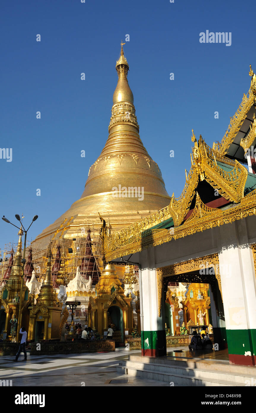 Shwedagon Pagoda, Yangon, Myanmar, Asia Stock Photo