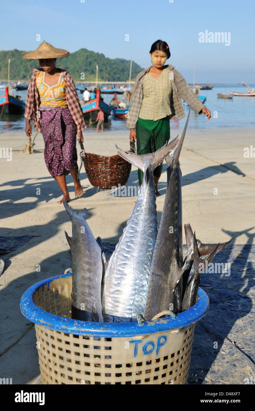Women carrying fish hires stock photography and images Alamy
