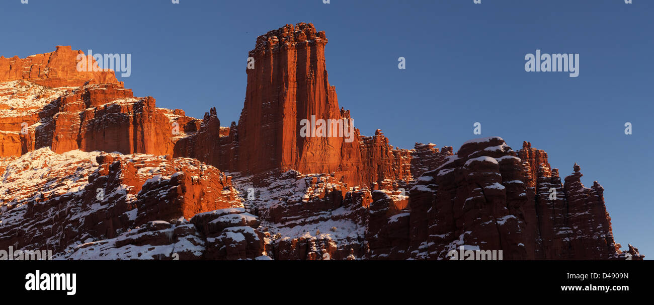 Fisher Towers Stock Photo