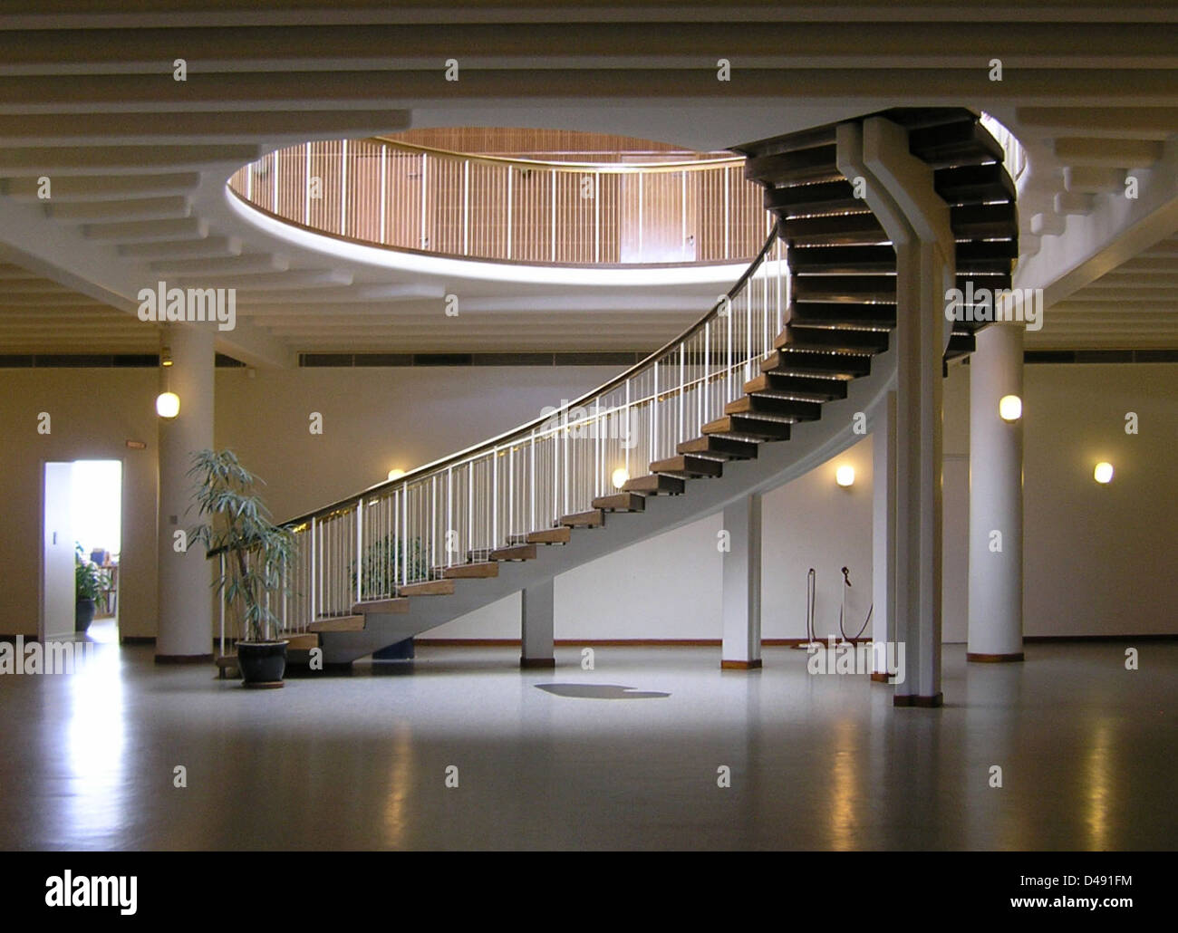 Arne Jacobsen's design for Aarhus Town Hall, constructed