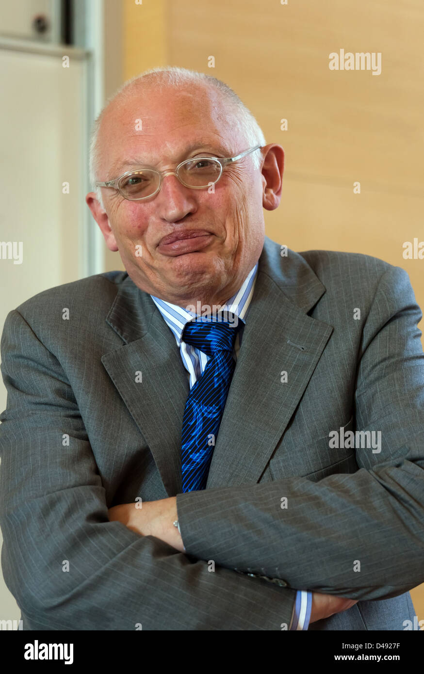 Poznan, Poland, Guenter Verheugen, honorary professor at the European University Viadrina in Frankfurt (Oder) Stock Photo