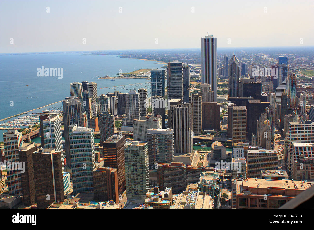 Chicago view from Sears Tower, Usa Stock Photo