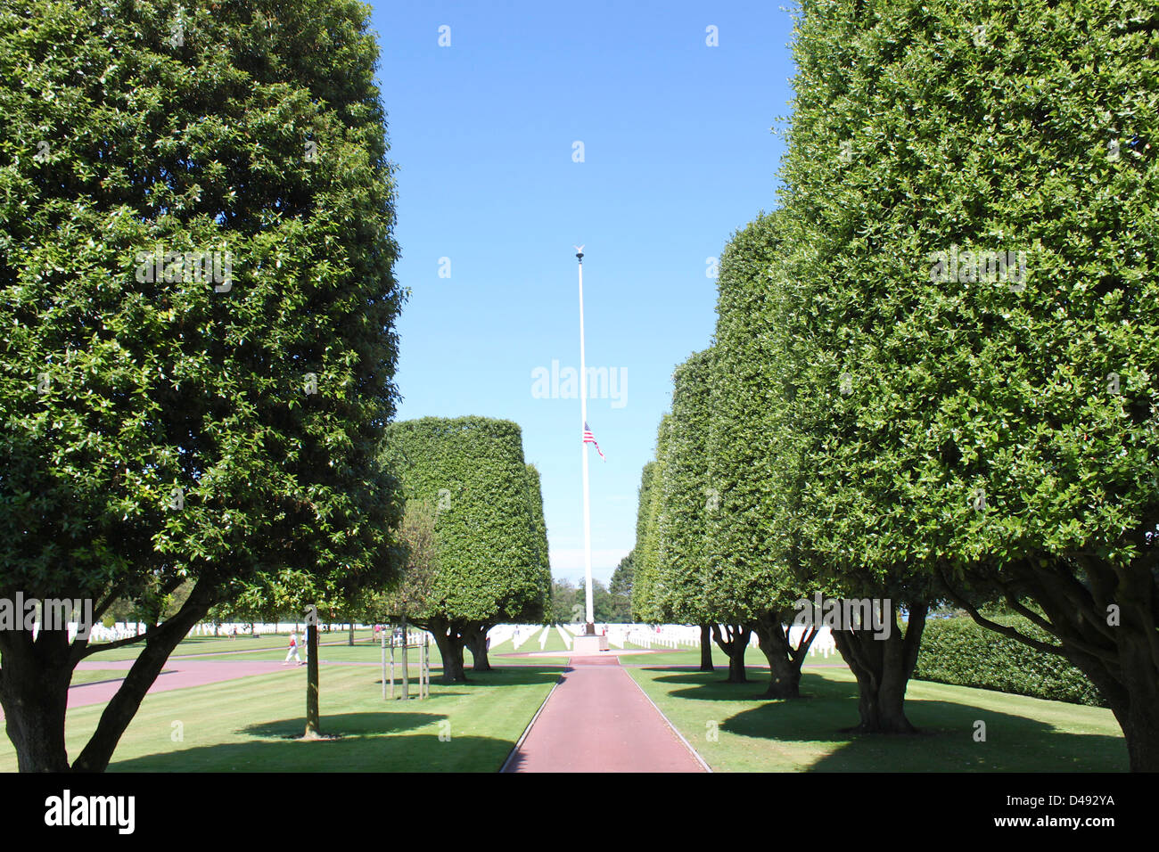 American Military Cemetery, Vierville Sur Mer, Normandy, France. Stock Photo