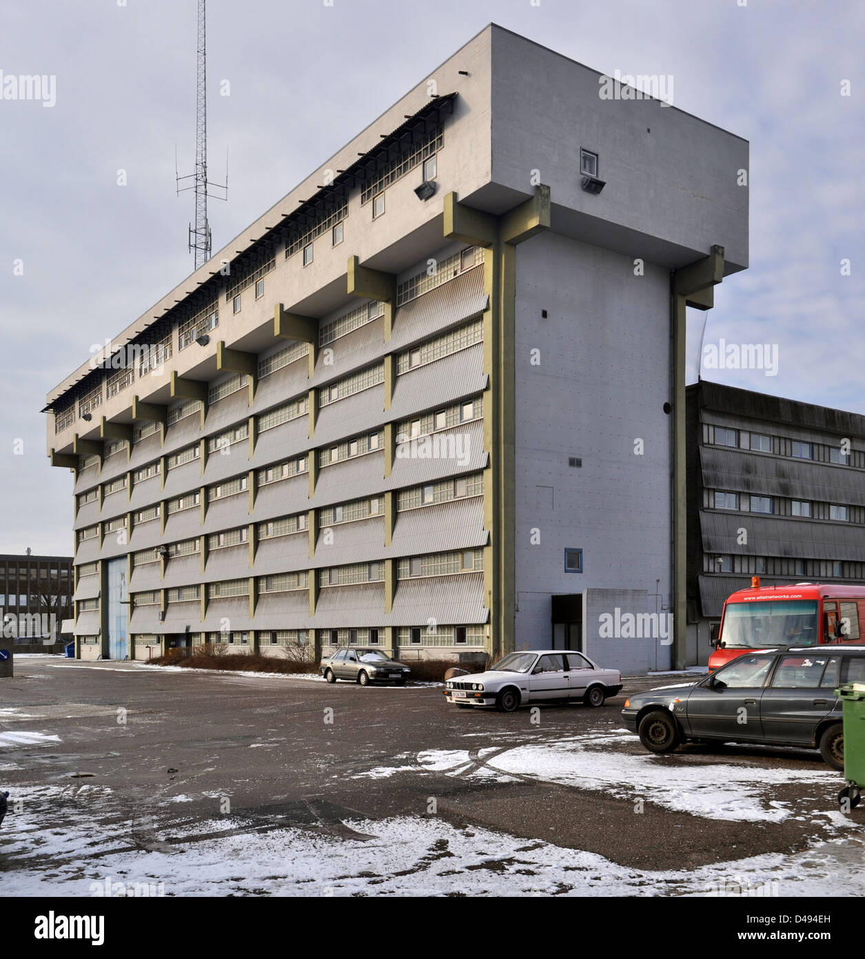 The Bellahøj Koblingsstation in Copenhagen, designed by Hans Chr ...