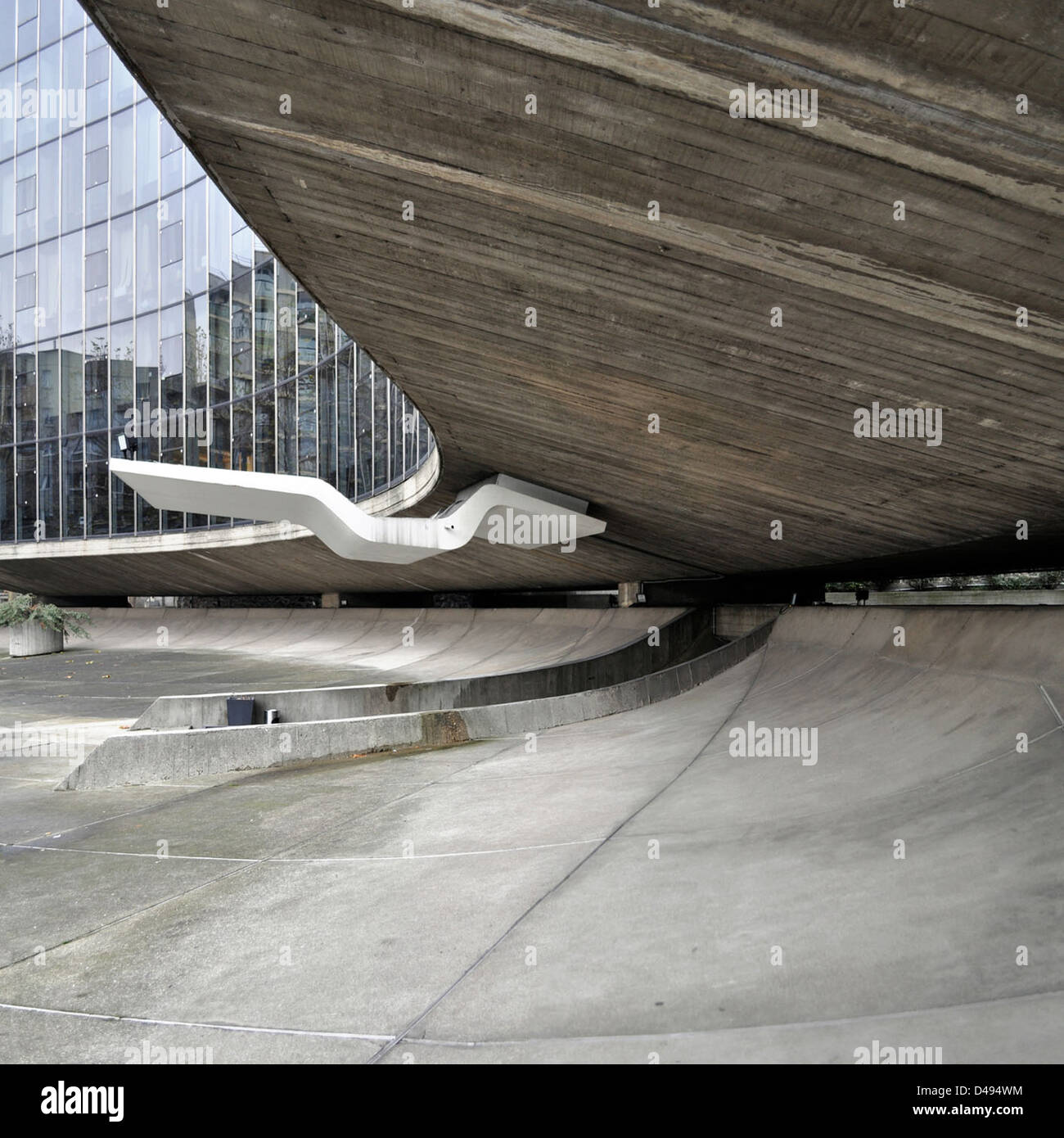 oscar niemeyer, architect: french communist party HQ, paris 1965-1971 Stock Photo