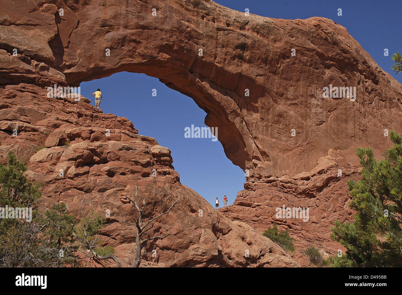 Big Arch in Arches national Park, Canyon, Unites States Stock Photo