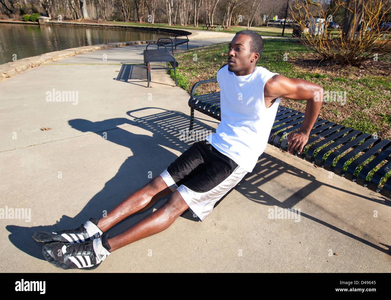 Triceps Bench Dip Stock Photos Triceps Bench Dip Stock Images