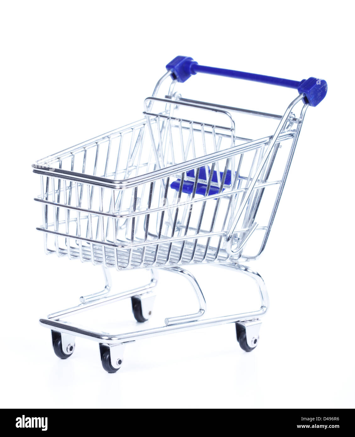 Shopping cart isolated on the white Stock Photo
