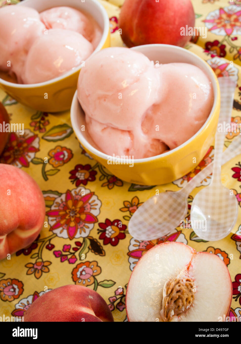 Gelato is made with milk, cream, various sugars, and flavoring such as