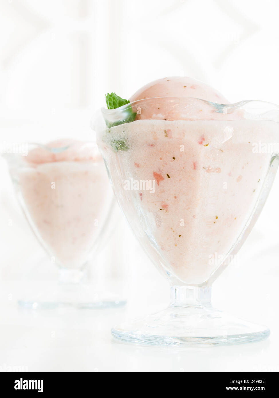 Gelato is made with milk, cream, various sugars, and flavoring such as