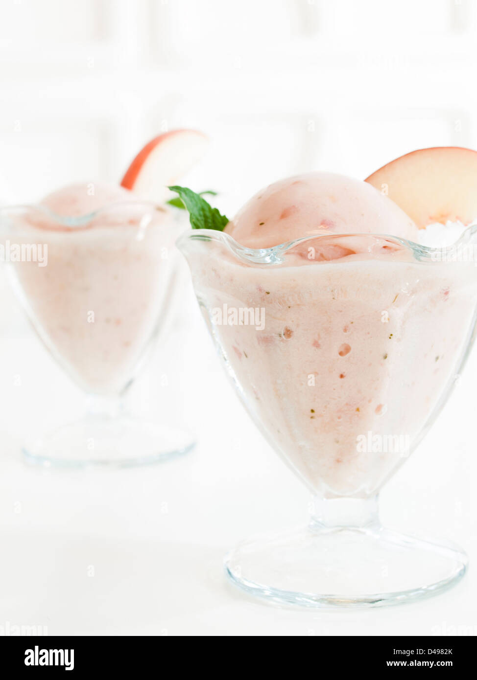 Gelato is made with milk, cream, various sugars, and flavoring such as