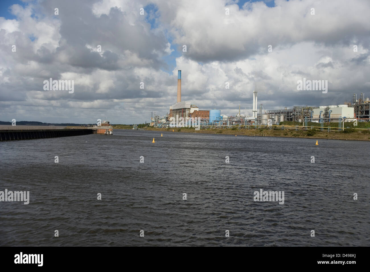 Looking towards Weston and Runcorn from the Manchester Ship Canal from