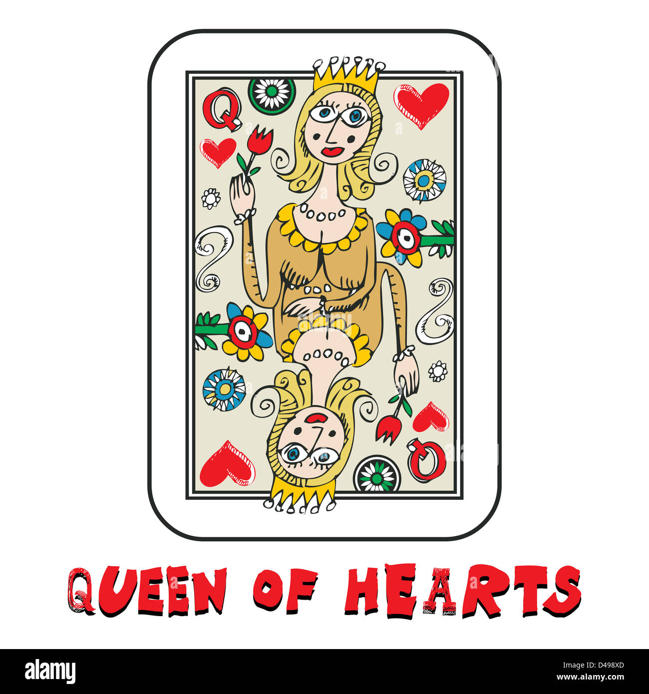 Hand Drawn Deck Of Cards Doodle Queen Of Hearts Stock Photo Alamy Hand Drawn Deck Of Cards Doodle Queen Of Hearts Stock Photo Alamy