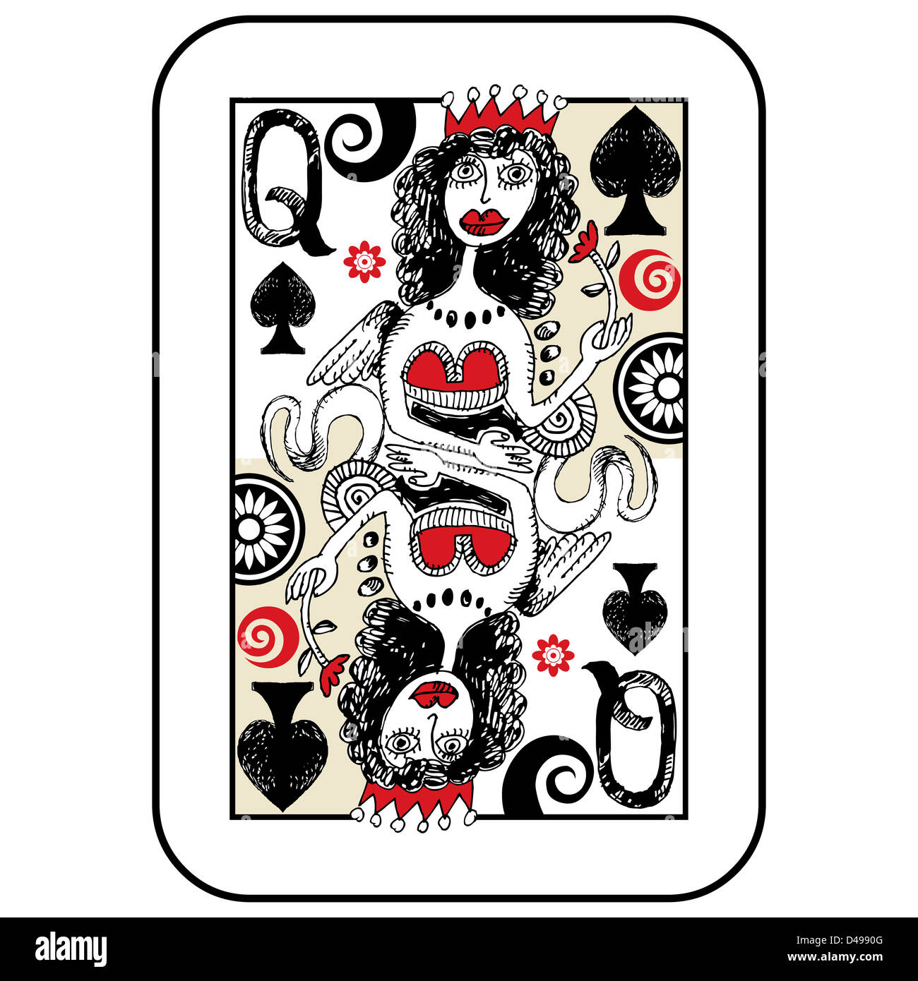 Hand drawn deck cards doodle hires stock photography and images Alamy