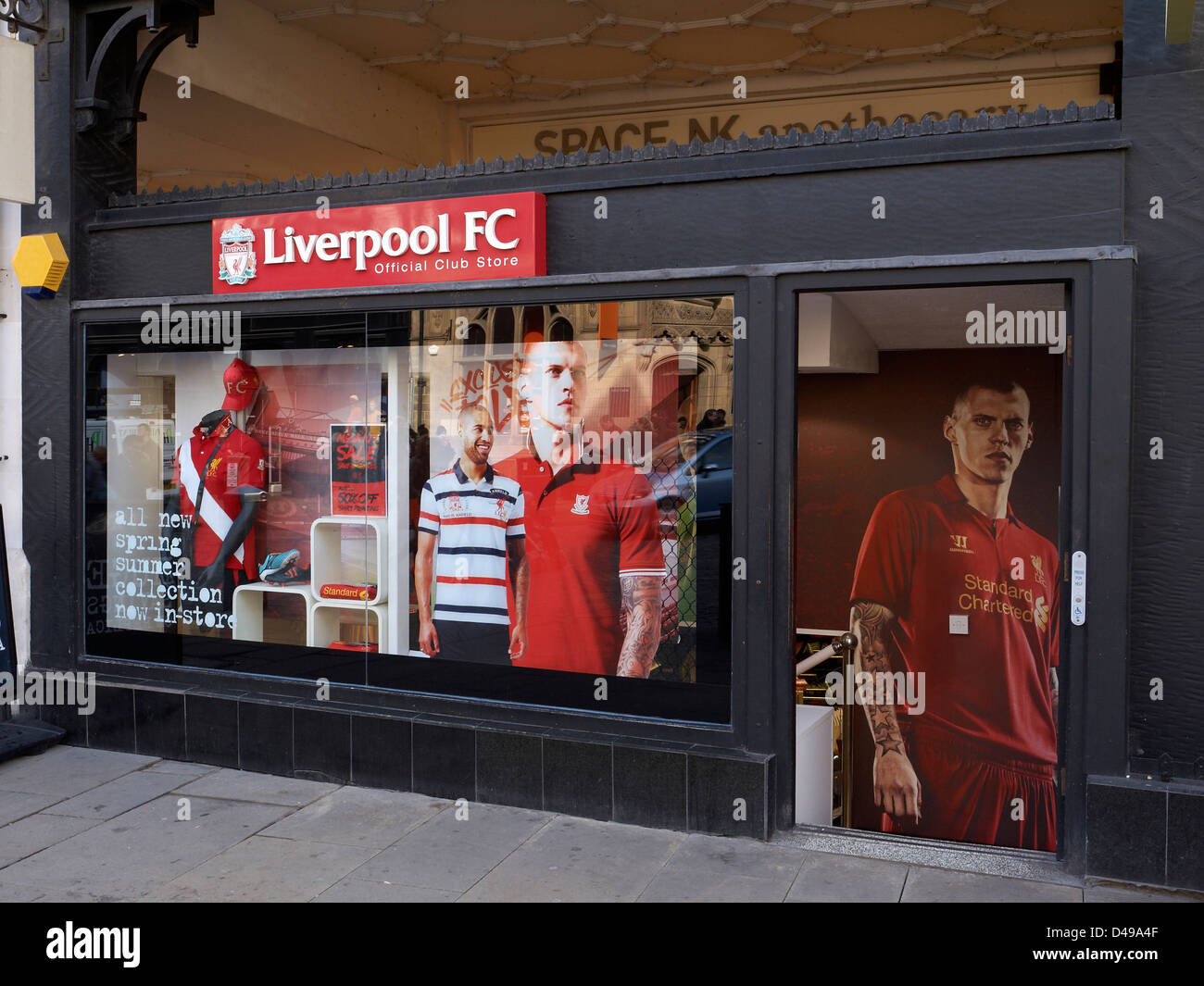 Liverpool FC official club store in Chester Cheshire UK Stock Photo
