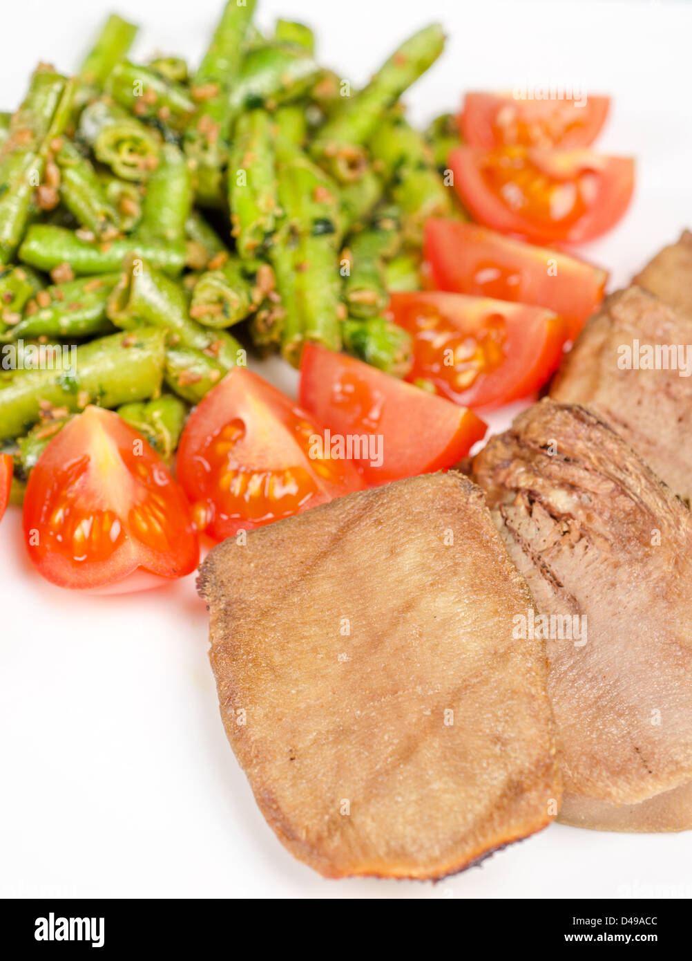 grilled beef tongue Stock Photo Alamy
