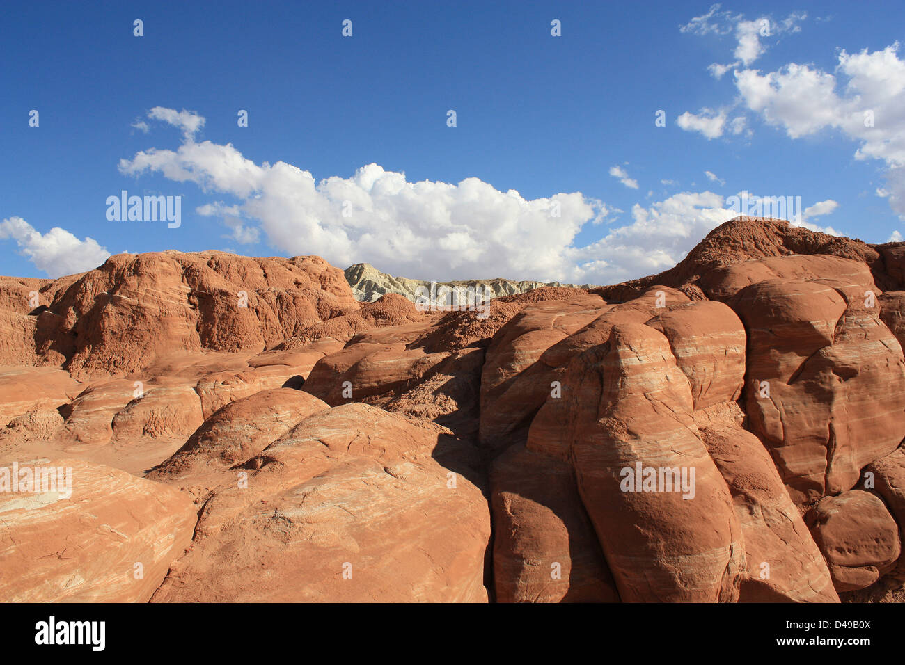 Slick rock,  Paria Rim Rocks, Utah, United States Stock Photo