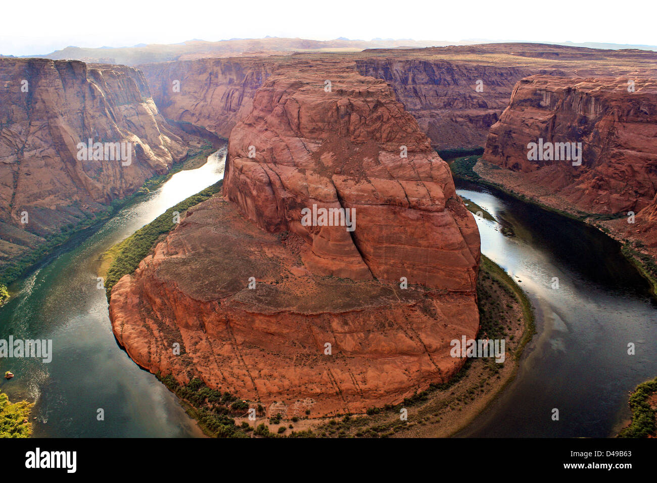 Horseshoe Bend, Colorado River, Page, Arizona, United States Stock Photo