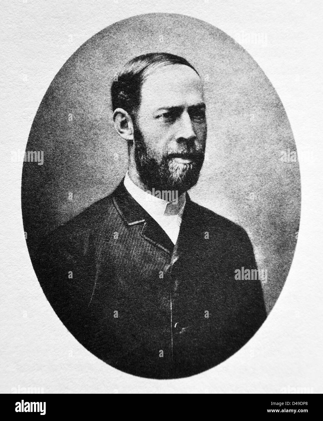 Heinrich Rudolf Hertz, German physicist Stock Photo