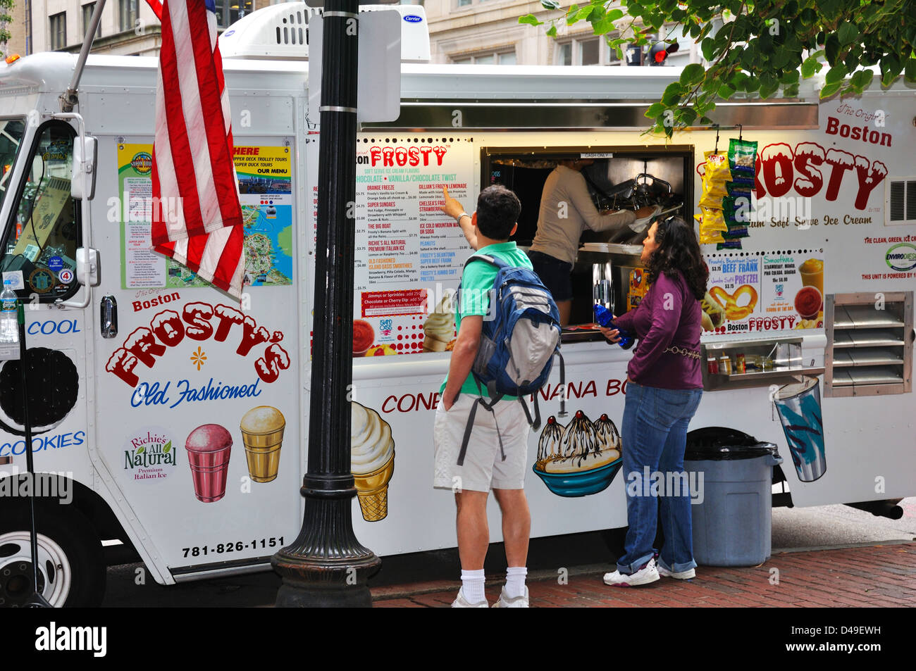 Ice cream truck, Boston, Massachusetts, USA Stock Photo Alamy