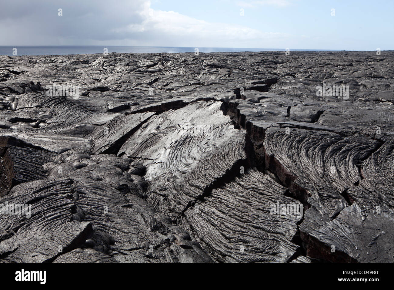A lava formation at the Hawaii Volcanoes National Park, Big Island ...