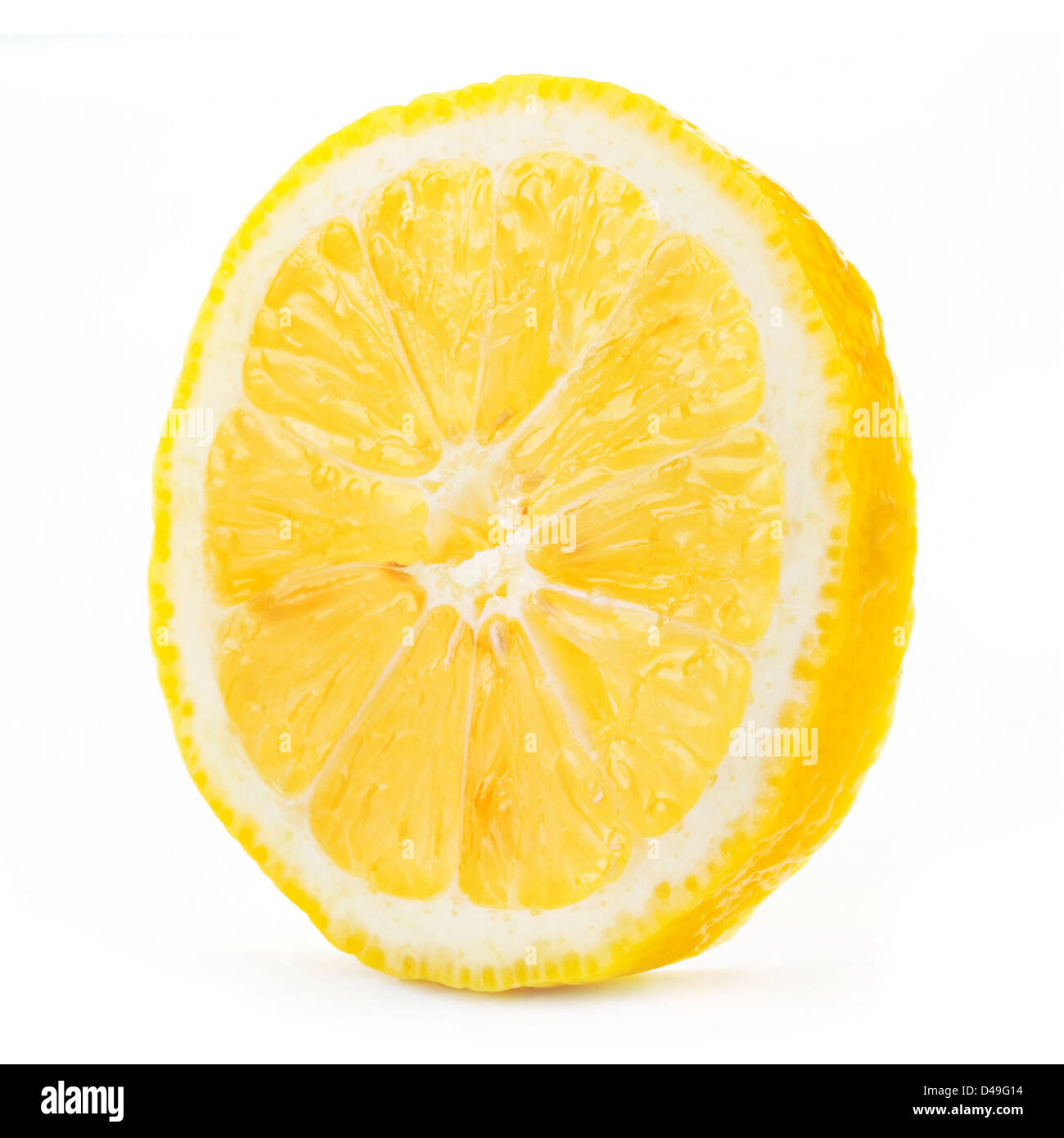 Lemon tropical fruit isolated on white Stock Photo
