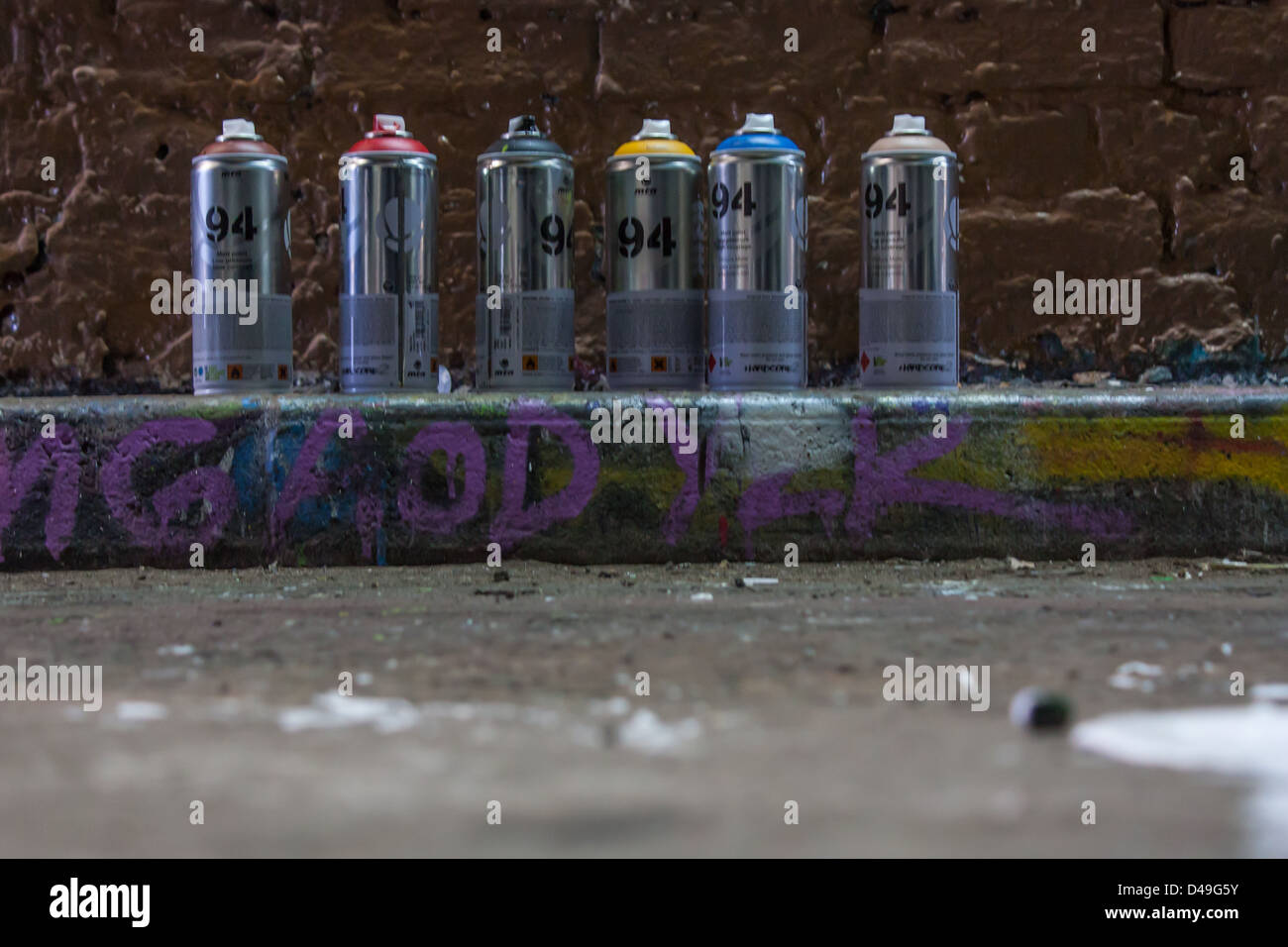 can pf spray paint Stock Photo
