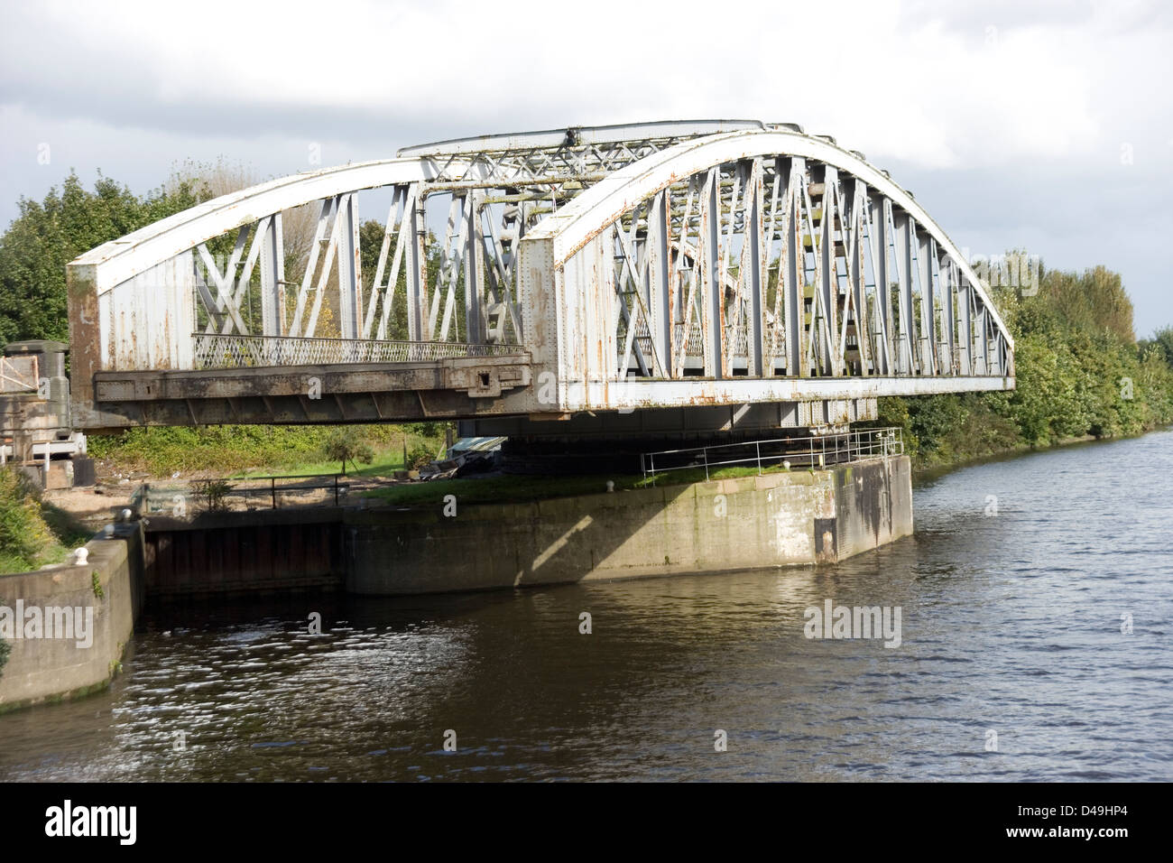Approaching Northwich Road Swing Bridge On The Manchester