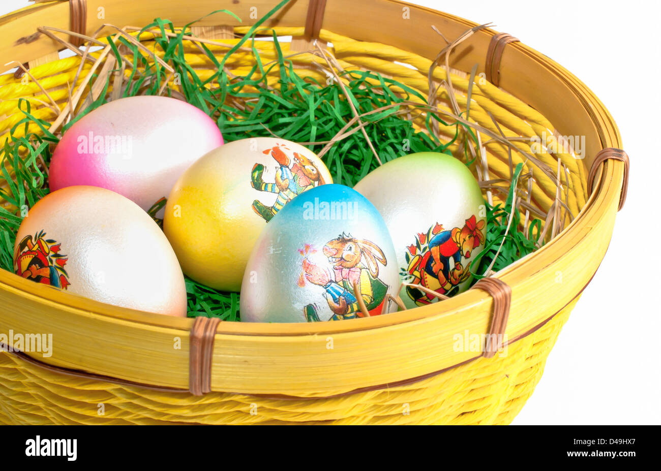 easter, decoration, yellow, basket, fun, red, seasonal, concept, festive, celebration, graphic, event, traditional, colored, Stock Photo