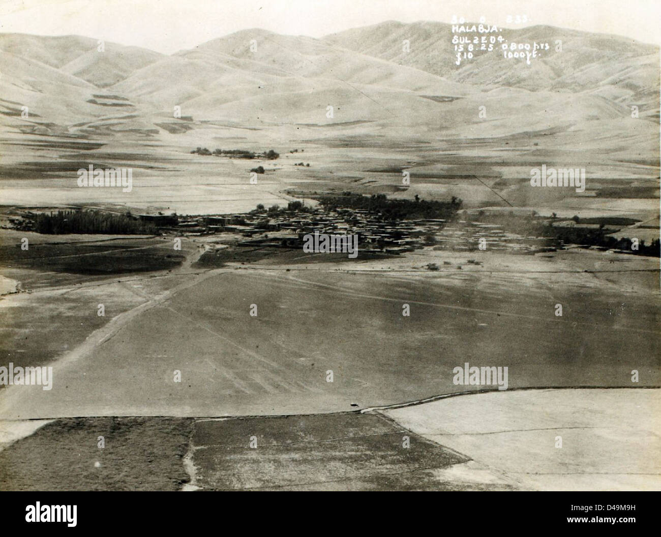 This image shows RAF operations near Halabja on the Persian border, highlighting strategic military outstations in the Middle East during WWII. It provides insight into the RAF's role in the region, preserved in the San Diego Air & Space Museum collection. Stock Photo