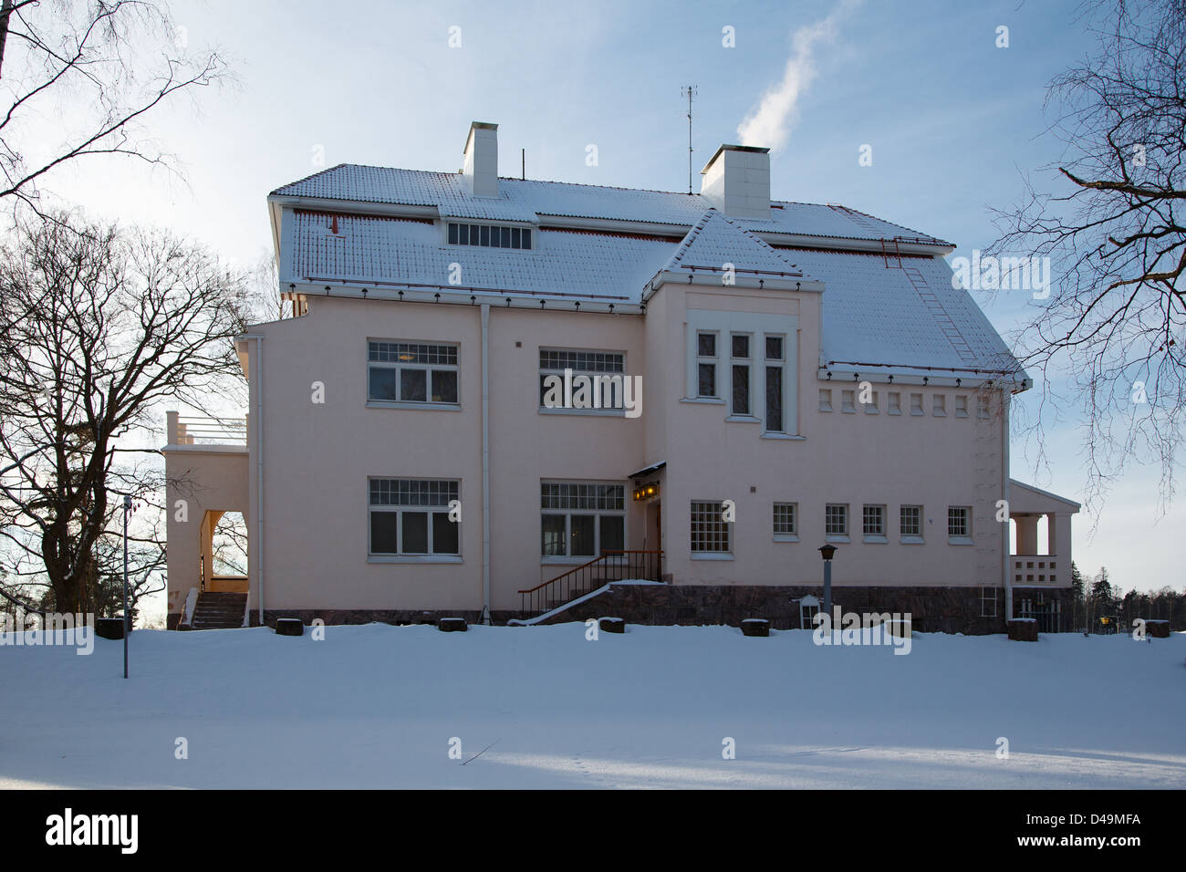 Tamminiemi Villa used to be the official residence of the Finnish President Urho Kekkonen during his office in 1956-1981. Stock Photo