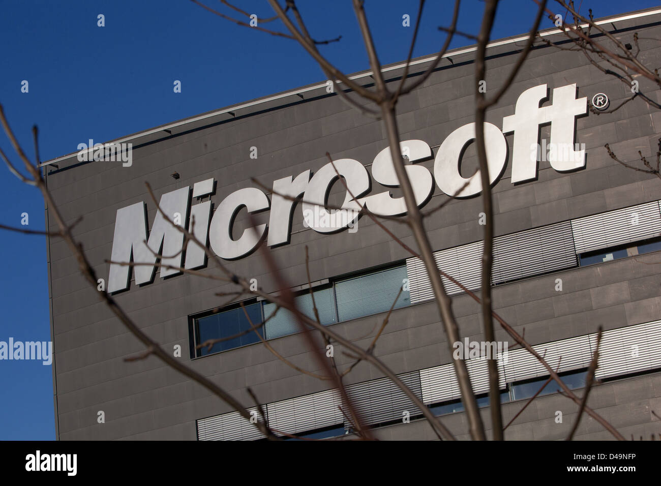 Microsoft logo Czech Republic Stock Photo Alamy