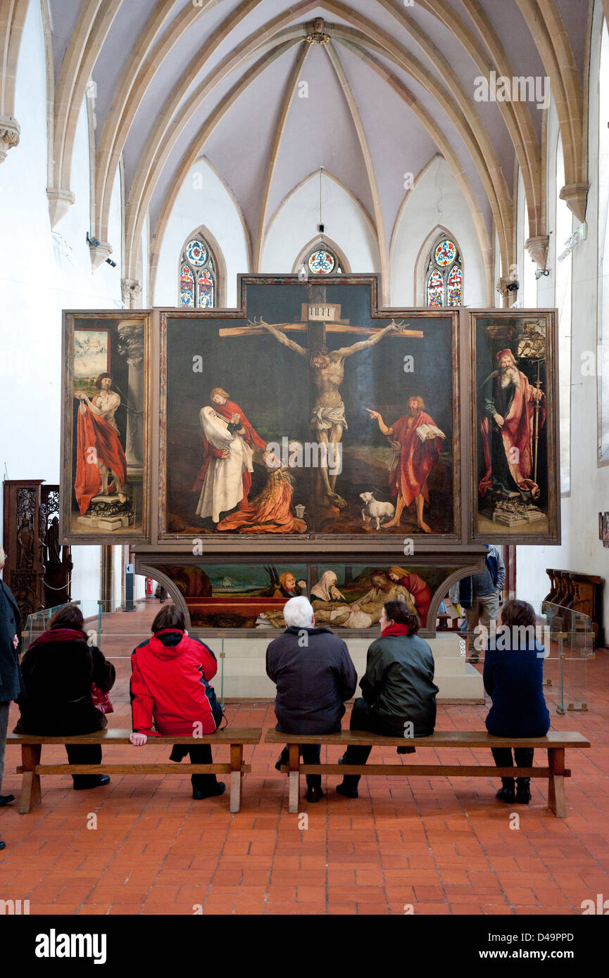 Colmar, France, the Isenheim Altarpiece by Matthias Gruenwald Stock Photo