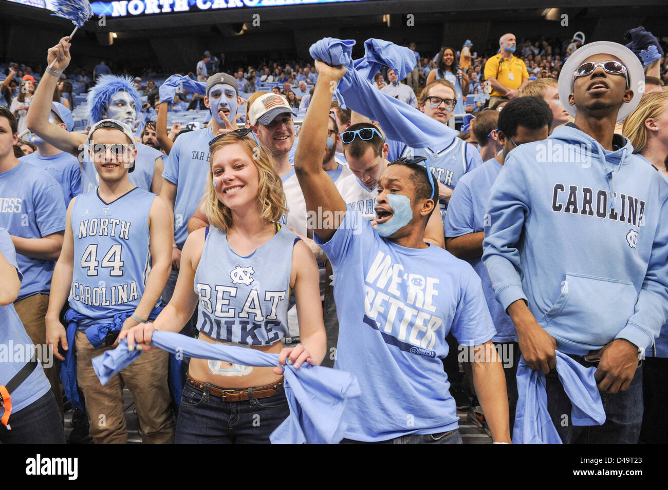 March 9, 2013 Chapel Hill, NC, U.S March 9, 2013: North Heels Fans