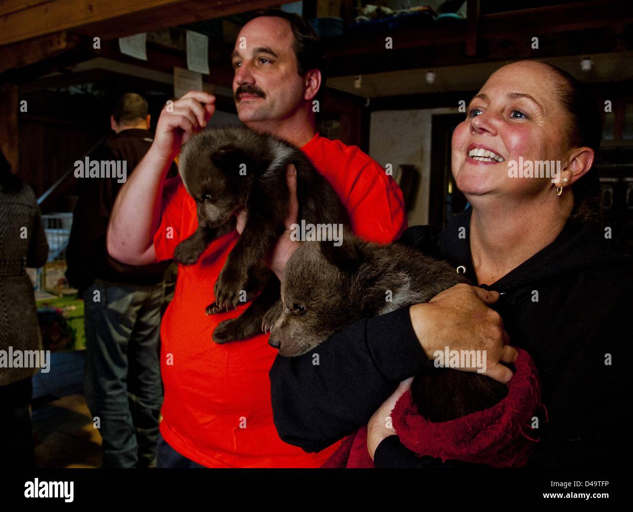 Rising Sun, Maryland, U.S. 9th March, 2013. Owners Nick and Cheryl