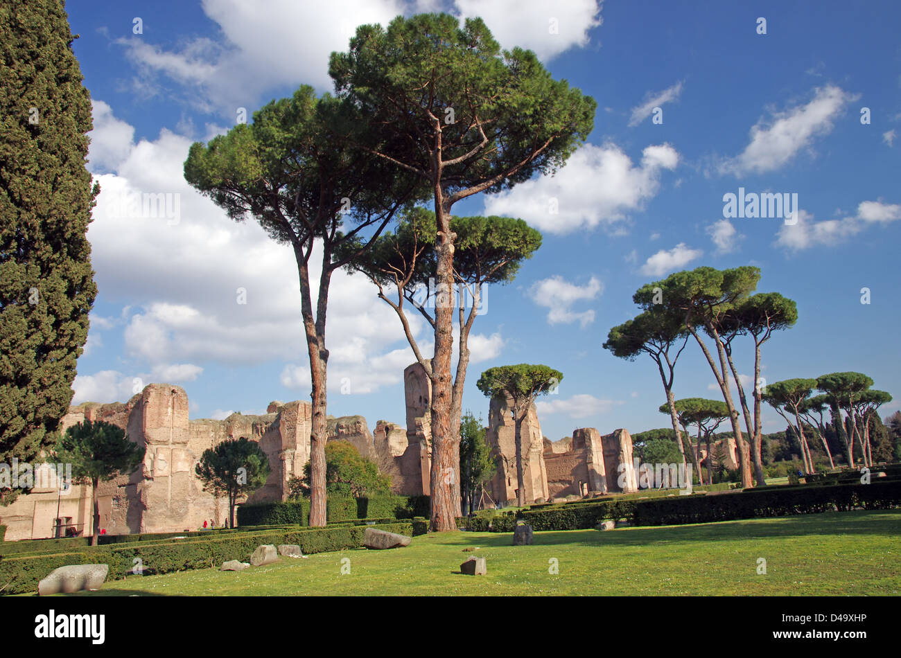 The Baths of Caracalla (Terme di Caracalla) in Rome Stock Photo